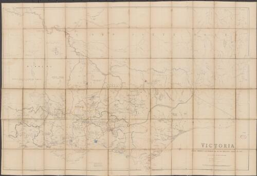 Victoria, census district and distribution of the population, March 29th 1857 [cartographic material] / compiled by Andrew Robertson ; lithographed by William Collis ; examined by R. Brough Smyth, Secretary to the Census Commission