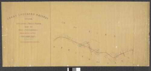 Great Southern Railway extension [cartographic material] : Goulburn to Wagga Wagga, Part no. 2. Yass to Cootamundra, Police District of Yass proclaimed plan