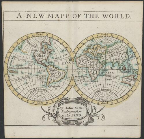 A new map of the world [cartographic material] / by John Seller, hydrographer to the King