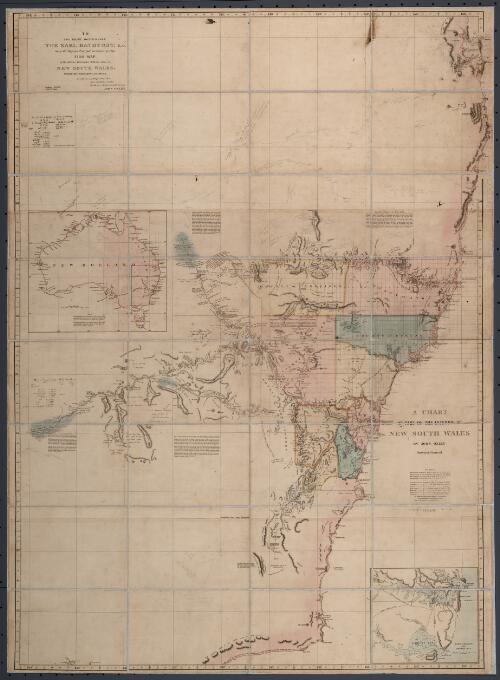 A chart of part of the interior of New South Wales [cartographic material] / by John Oxley, Surveyor General ; [adapted and extended by Allan Cunningham with penned notes as late as Dec. 23, 1831 and pencilled notes as late as Jan. 1832]