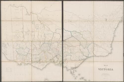 Map of Victoria [cartographic material] / constructed and engraved at the Surveyor General's Office ; G.A. Windsor, draughtsman ; William Slight, engraver