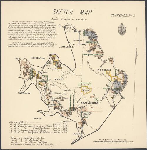 Sketch map, Clarence no. 2 / New South Wales, Surveyor-General's Office