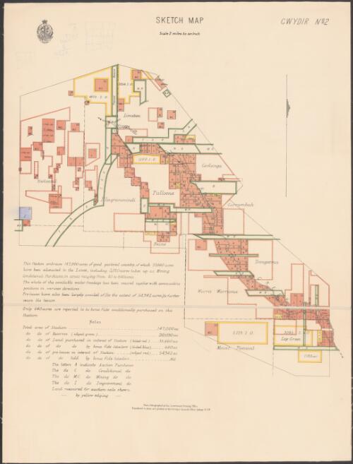 Sketch map, Gwydir no. 2 / New South Wales, Surveyor-General's Office