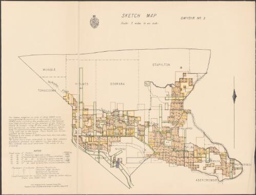 Sketch map, Gwydir no. 3 / New South Wales, Surveyor-General's Office
