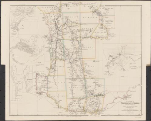 The colony of Western Australia [cartographic material] / from the surveys of John Septimus Roe Esqr. Surveyor Genl., and from other official documents in the Colonial Office and Admiralty ; compiled by John Arrowsmith