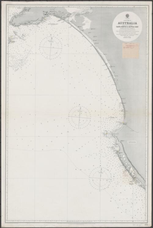South coast of Australia (colony of South Australia) [cartographic material] : Cape Jervis to Rivoli Bay / surveyed by Navg. Lieutt. F. Howard, R.N., assisted by Navg. Sub Lieutt. W.N. Goalen, R.N. 1870-1 ; [engraved by] Malby & Sons