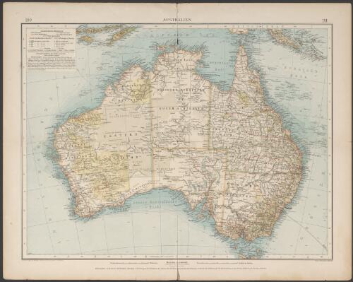 Australien [cartographic material] / bearb. v. W. Berg u. Dr. E. Friedrich ; Flachentreue Azimut Projection v. Dr. A. Bludau