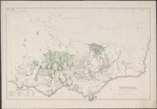 Victoria mining districts, mining divisions & the gold fields [cartographic material] / engraved by William Slight under the direction of R. Brough Smyth, F.G.S. Lon., The Honourable John Macgregor, M.L.A. Minister of Mines