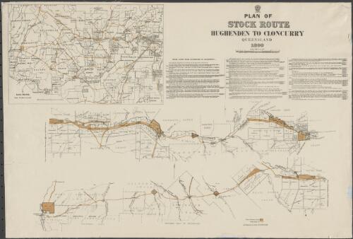 Plan of stock route Hughenden to Cloncurry, Queensland : [cartographic material]