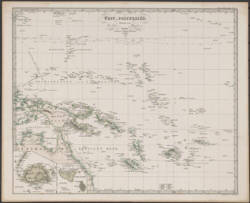 West-Polynesien [cartographic material] : Mai 1848 / Entwurf von W. Berghaus ; gestochen v. C. Poppey