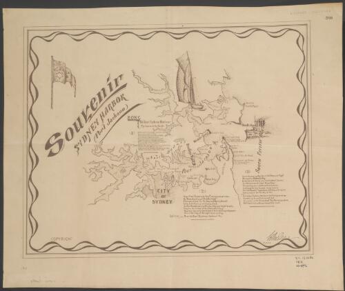 Souvenir Sydney Harbor (Port Jackson) [cartographic material] : H. Molder