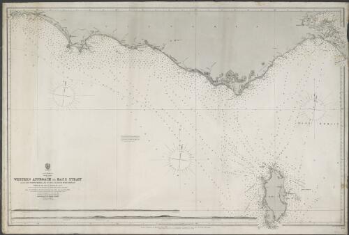 Australia - South coast [cartographic material] : western approach to Bass Strait from Cape Northumberland to King Island & Port Phillip / surveyed by Navg. Lieutt. H.J. Stanley, R.N. 1872-3, assisted by Navg. sub Lieutt. F. Haslewood, R.N. & Messrs P.H. McHugh & J.W.T. Norgate ; engraved by Davies & Company