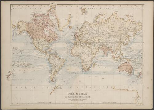 The world on Mercator's projection [cartographic material] / Drawn by J. Bartholomew Junr; engraved by J. Bartholomew