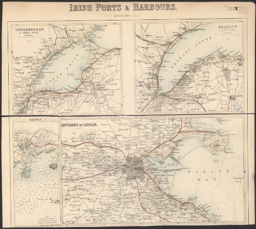 Irish ports & harbours [cartographic material] / by J. Bartholomew, F.R.G.S