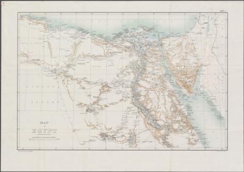 [Military operations in Egypt and Palestine]. Map 1, Map of Egypt [cartographic material]