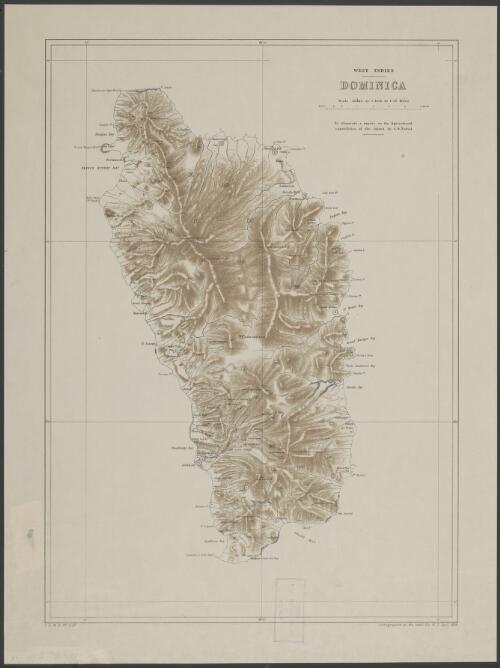 West Indies, Dominica [cartographic material] : to illustrate a report on the agricultural capabilities of the island by C.O. Naftel