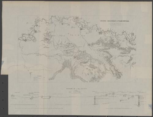 Indigo, Chiltern and Wahgunyah [cartographic material] / compiled under the direction of R. Brough Smyth, Secretary for Mines by Arthur Everett from plans and sections supplied by Robert Arrowsmith, Mining Department, Melbourne, Septr. 17th 1868