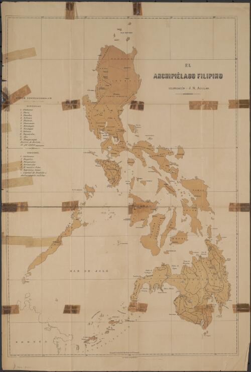 El Archipielago Filipino [cartographic material] : colonizacion / J.N. Aguilar