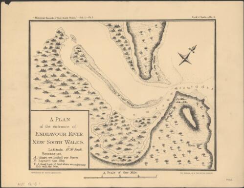 A plan of the entrance of Endeavour River, New South Wales [cartographic material] : latitude 15°26' south