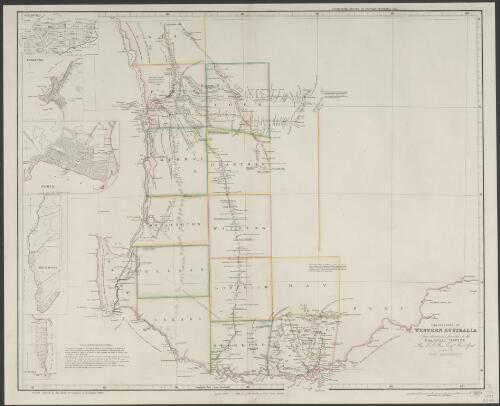Discoveries in Western Australia [cartographic material] : from documents furnished to the Colonial Office by J.S. Roe, Surv. Genl. / compiled by John Arrowsmith