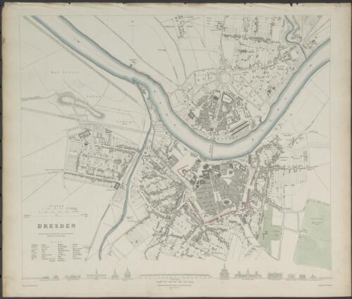 Dresden [cartographic material] / Drawn by W.B. Clarke, Archt. ; engraved by W. Henshall ; published under the Superintendence of the Society for the Diffusion of Useful Knowledge