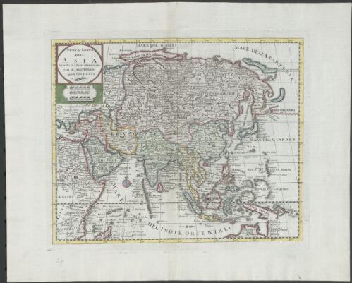 Nuova carta dell Asia [cartographic material] / secondo le vltime osservazioni fata in Amsterdam apresso Isac Tirion