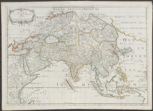 Asie [cartographic material] / par N. Sanson d'Abbeville, Geog. du Roy ; A. Peyrounin, sculp
