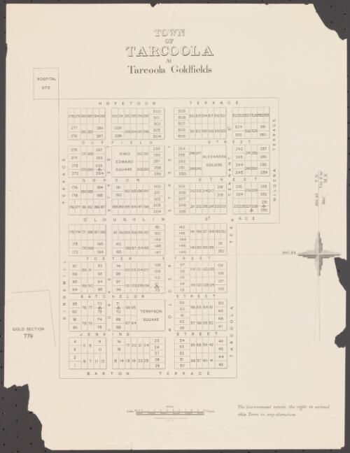 Town of Tarcoola at Tarcoola goldfields [cartographic material]