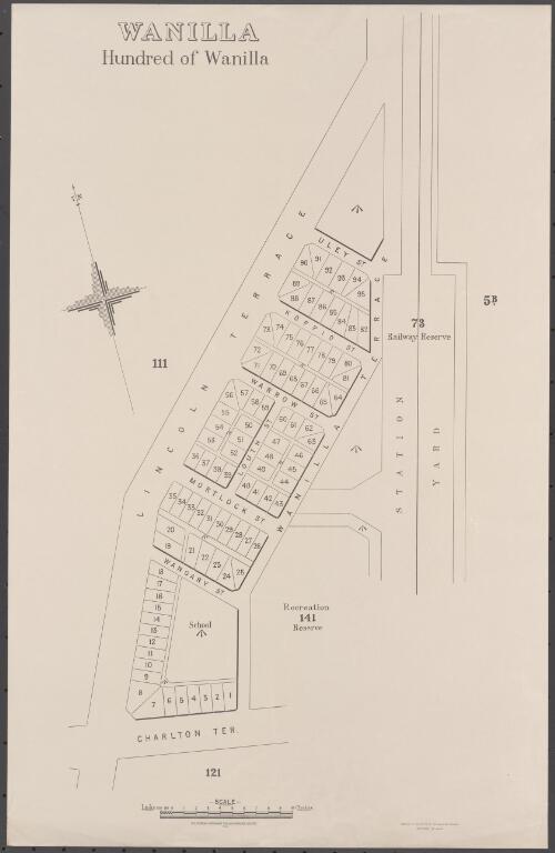 Wanilla [cartographic material] : Hundred of Wanilla / compiled in the Office of the Surveyor General, Department of Lands