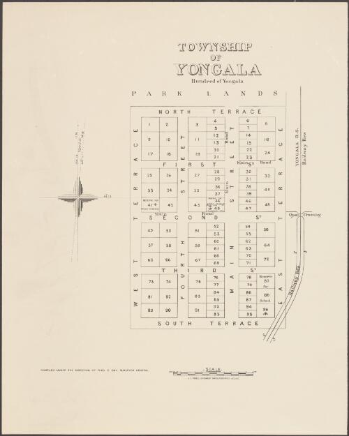 Township of Yongala [cartographic material] : Hundred of Yongala / compiled under the direction of Theo E. Day, Surveyor General
