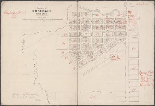 Township of Rosedale, Gipps Land [cartographic material] / lithographed at the Department of Lands and Survey Melbourne, March 8th 1866