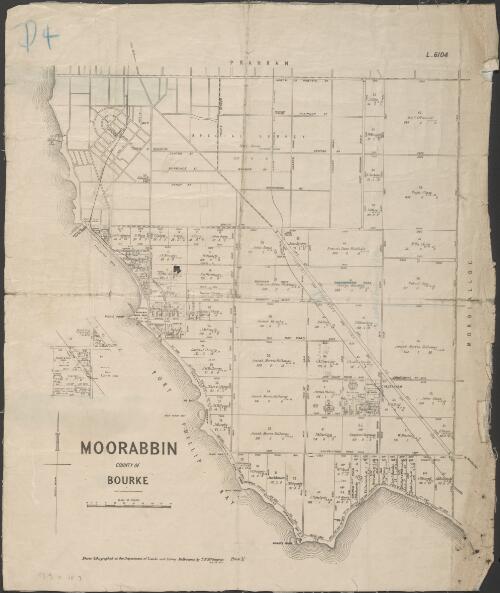 Moorabbin, County of Bourke [cartographic material] / photo-lithographed at the Department of Lands and Survey Melbourne by T.F. McGauran