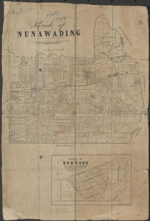 Parish of Nunawading [cartographic material] / [Department of Lands and Survey]
