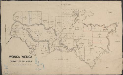 Wonga Wonga, County of Buln Buln [cartographic material] / photo-lithographed at the Department of Lands and Survey Melbourne by T.F. McGauran