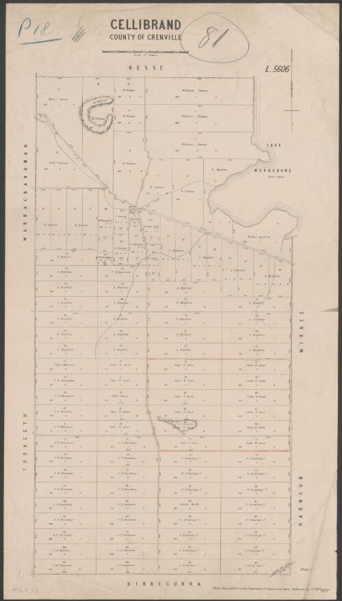 Gellibrand, County of Grenville [cartographic material] / photo-lithographed at the Department of Lands and Survey Melbourne by T.F. McGauran