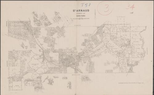 St. Arnaud, County of Kara Kara [cartographic material] / photo-lithographed at the Department of Lands and Survey Melbourne by T.F. McGauran
