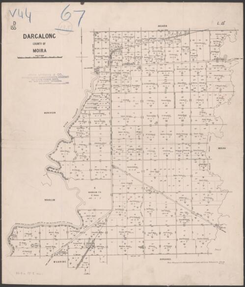 Dargalong, County of Moira [cartographic material] / photo-lithographed at the Department of Lands and Survey Melbourne by J. Noone