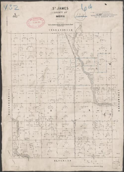 St. James, County of Moira [cartographic material] / photo-lithographed at the Department of Lands and Survey Melbourne by J. Noone