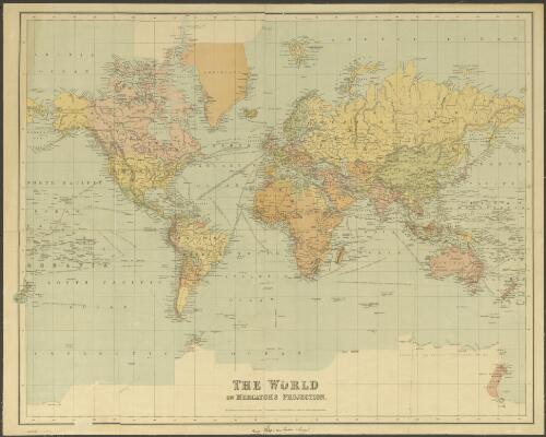 The world on mercator's projection [cartographic material]