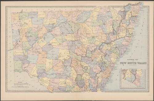 General map of New South Wales [cartographic material] / by D. Macdonald, C.E., M.G.S.A. ; engraved by A. Dulon & L. Poates ; A. J. Scally, del