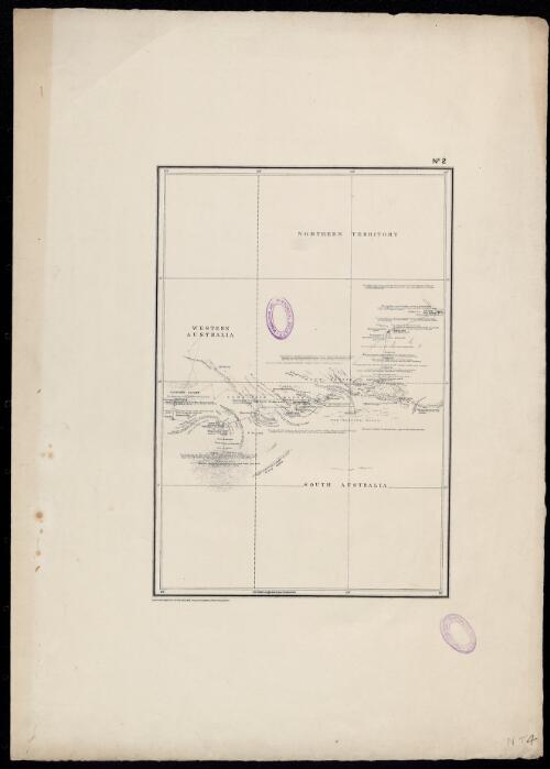 [Map showing the area of the Northern Territory, Western Australia and South Australia explored by William Gosse in 1873] [cartographic material] / Surveyor General's Office, Adelaide ; Frazer S. Crawford, Photo-lithographer