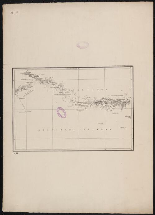[Map showing the area of the Northern Territory and South Australia explored by William Gosse in 1873] [cartographic material] Surveyor General's Office Adelaide ; Frazer S. Crawford, Photo-lithographer