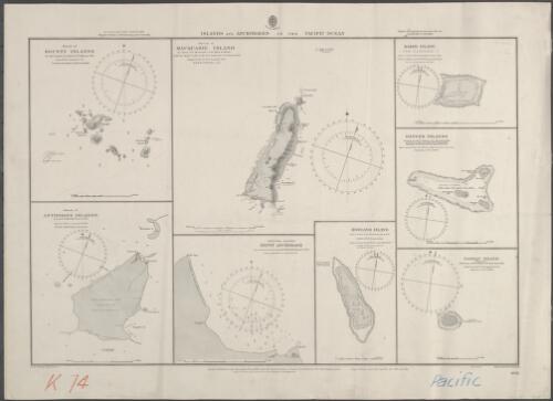 Islands and anchorages in the Pacific Ocean [cartographic material] / engraved by Davies & Company