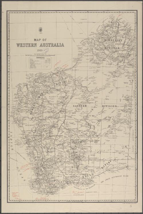 Map of Western Australia [cartographic material] / Western Australia Dept. of Lands & Survey