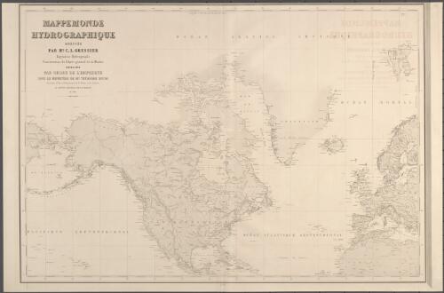 Mappemonde hydrographique [cartographic material] / dressee par C.L. Gressier ; grave par Michel ; ecrit par J.M. Hacq et V. Carre