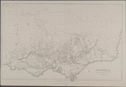Victoria [cartographic material] : mining districts, mining divisions & the gold fields / engraved by William Slight, under the direction of R. Brough Smyth; the Honorable John Macgregor