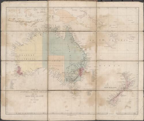 Map of Australia, New Zealand, and the adjacent islands [cartographic material] / by John Arrowsmith 1839