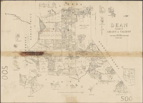 Dean, Counties of Grant & Talbot [cartographic material]