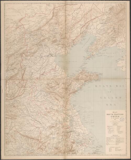 Map of north eastern China [cartographic material] / by Ch. Waeber 1893
