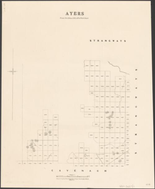 Ayers, from 5 to 20 m. S.E. b. S. of Fort Point [cartographic material] / Frazer S. Crawford, photo-lithographer ; Surveyor-General's Office, Adelaide